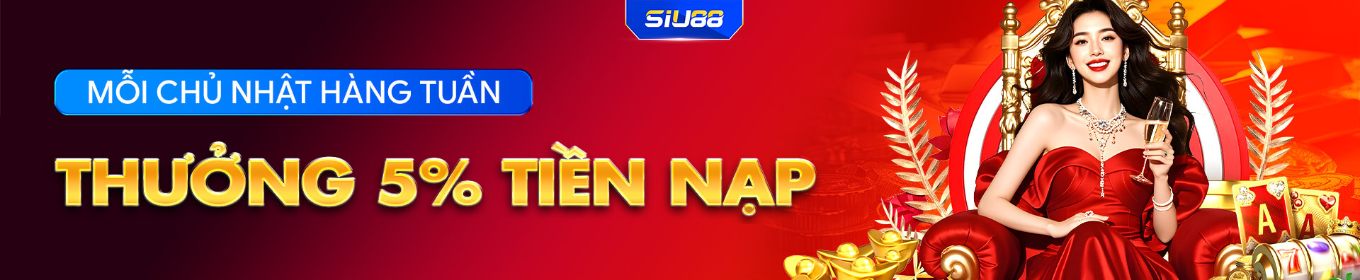 Thưởng 5 phần trăm tiền nạp